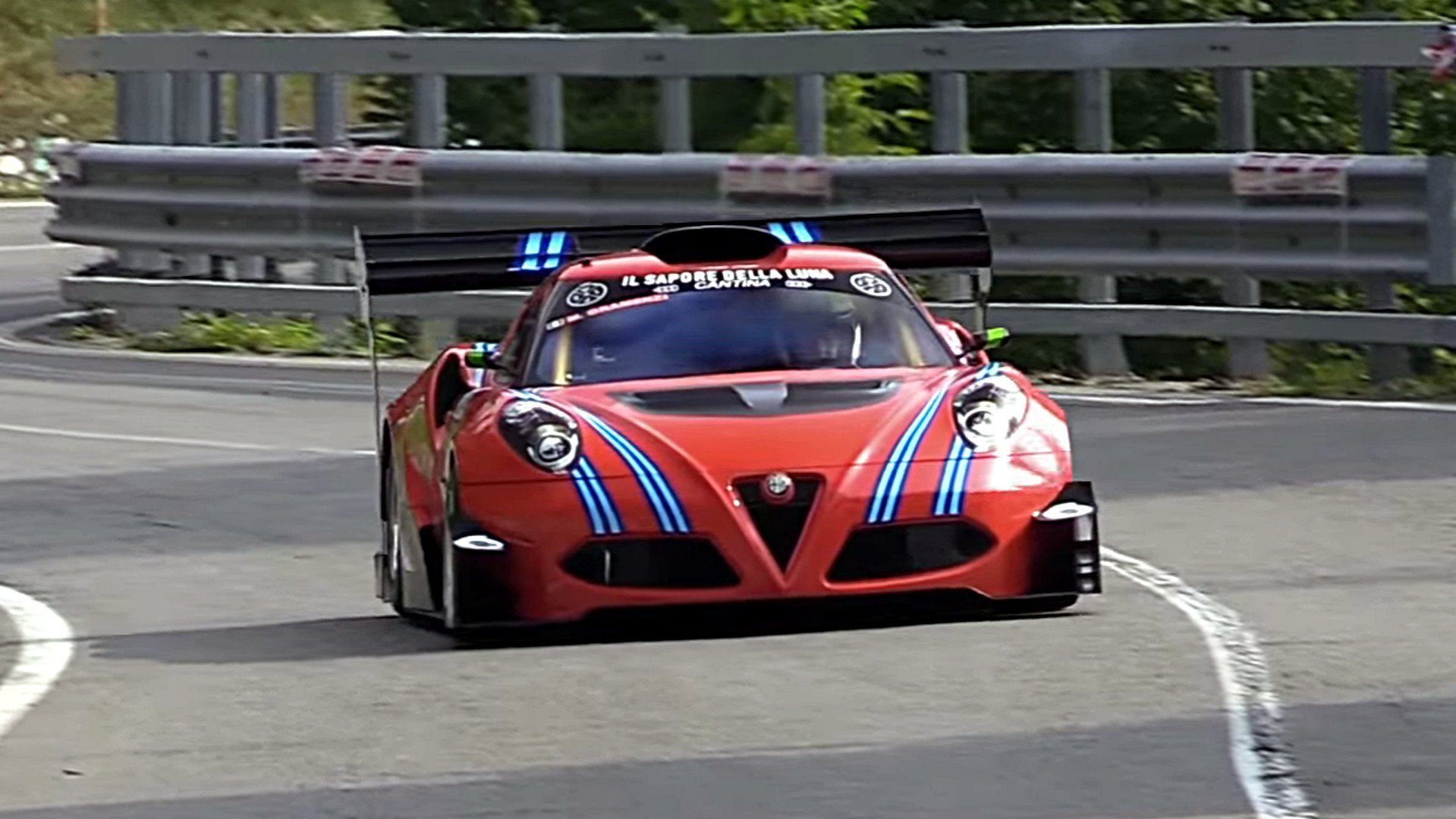 Check out this Frankenstein Alfa Romeo 4C race car